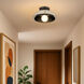 Crawford 1 Light 11.75 inch Matte Black Flush Mount Ceiling Light